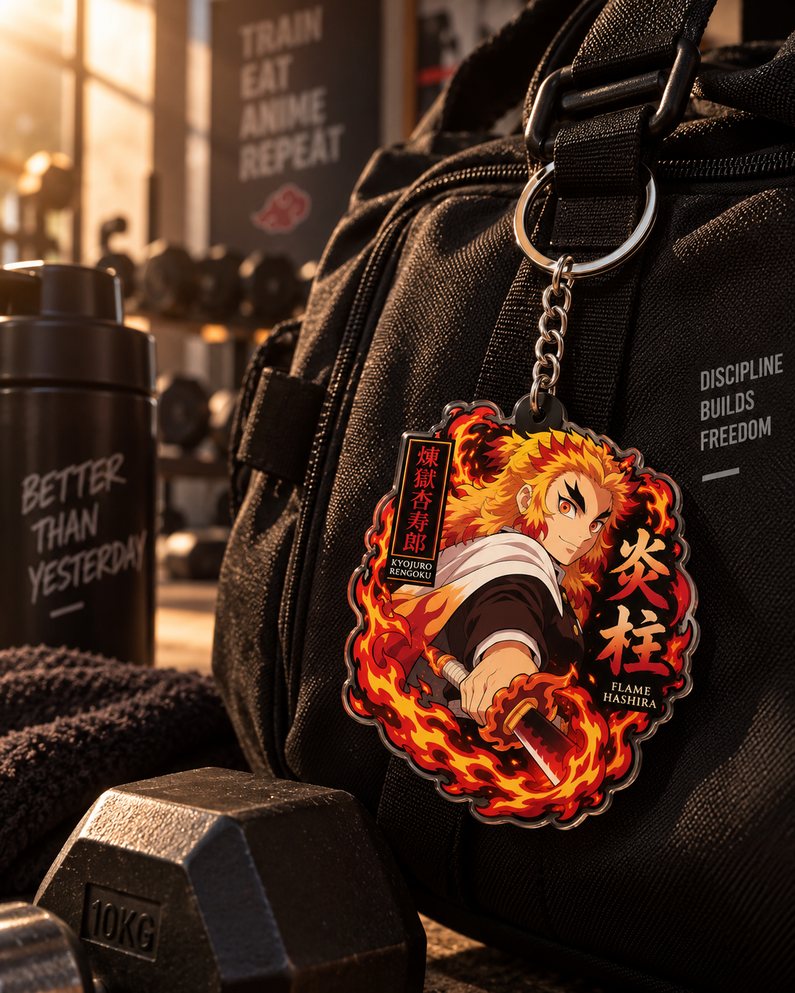 Kyojuro Rengoku Demon Slayer Keychain